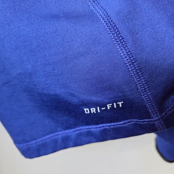 EUC NIKE PRO DRI FIT BLUE HALF ZIP MOCK NECK LONGSLEEVES LIGHT SWEATER SIZE L - Picture 10 of 16